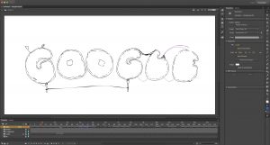 Animate interface with my Google Doodle roughs