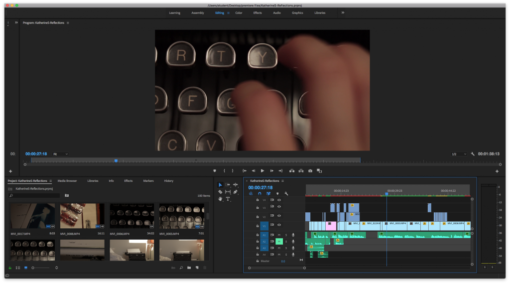 Editing Video in Premiere Pro