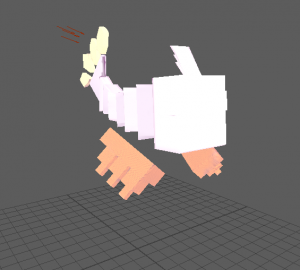 The final model with color and a texture