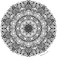 Laser Engraved Mandala: A Senior Black and White Mandala Design by Spencer Cook