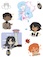 OC Chibi Stickers: A2 Digital Illustration by Naureen Inayath