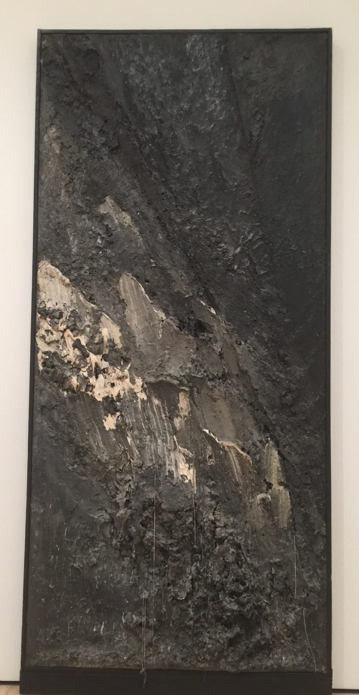An long image resembling a landslide, dirty and muddy