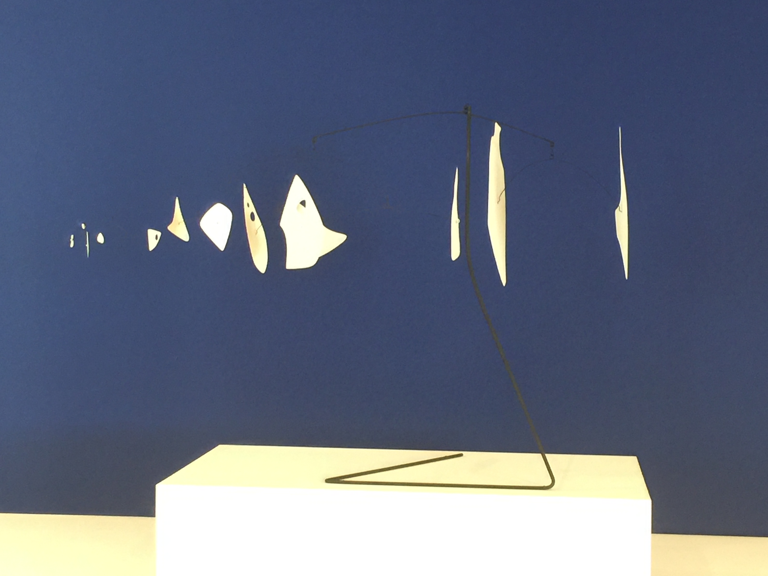 An image of differently sized objects hanged up and lined in order of increasing size