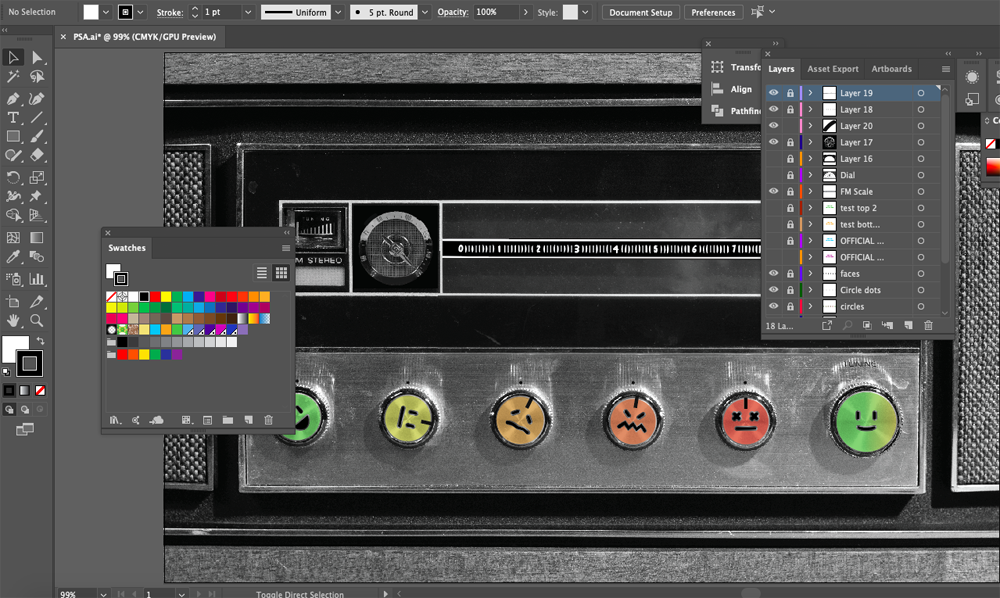 screenshot of psa in illustrator