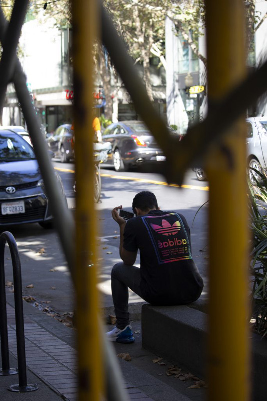 man making phone call