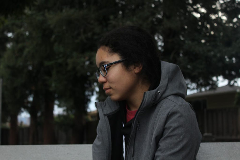 A photo of a girl looking sad