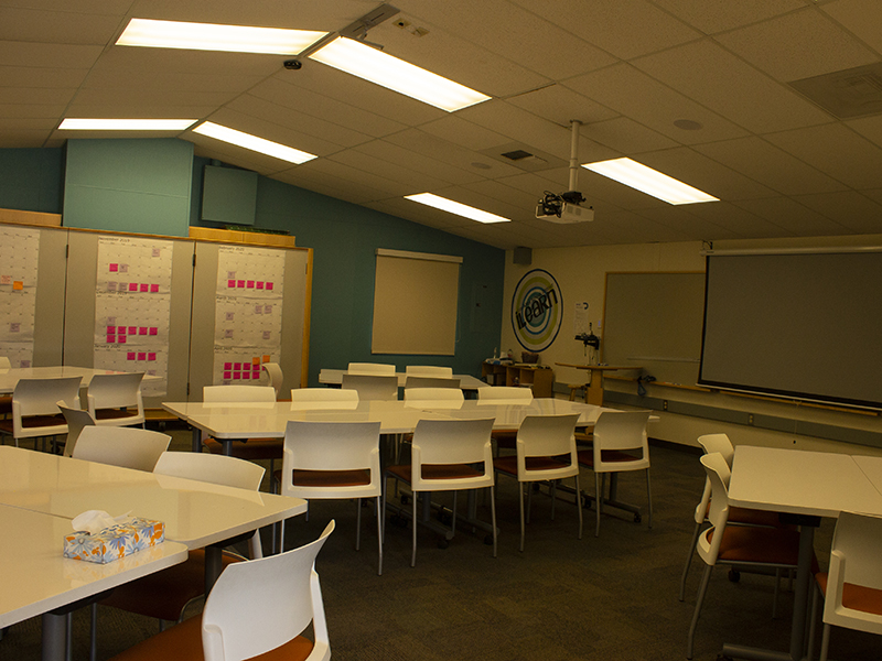 Inside iLearn classroom: View from entry