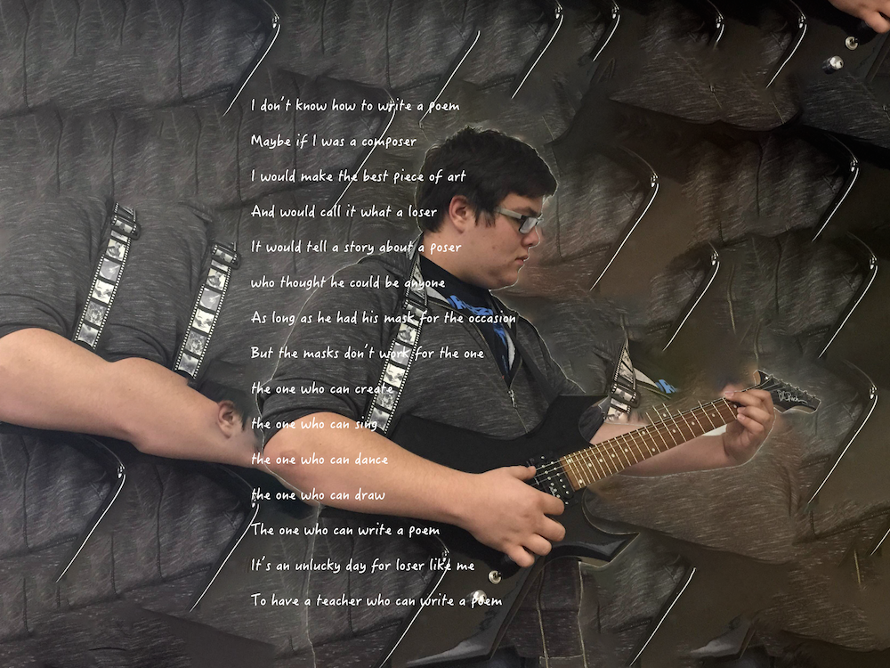Photo of my 10 line poem