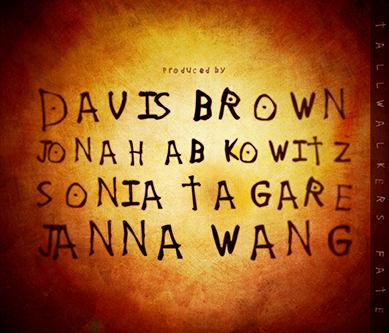CD back cover design by Davis Brown.