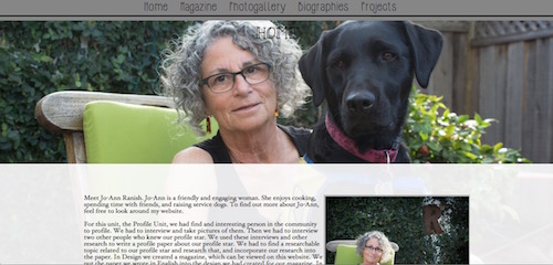 profile website