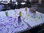 A coloring station for Mountain View High School's spirit week at the Mountain View High School Library.