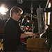 Chas plays the piano in our last recording session.