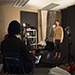 The setup in the studio.