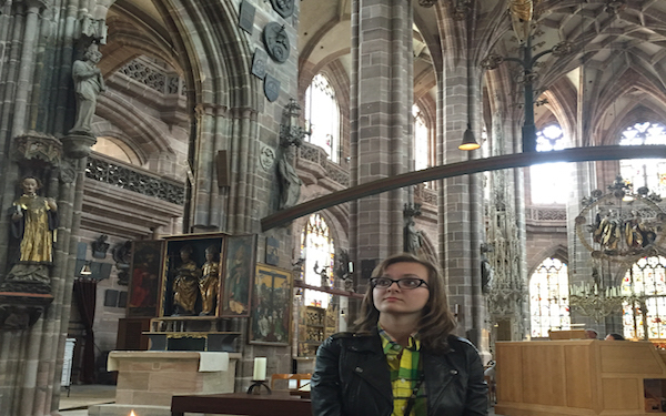Listening to organ 