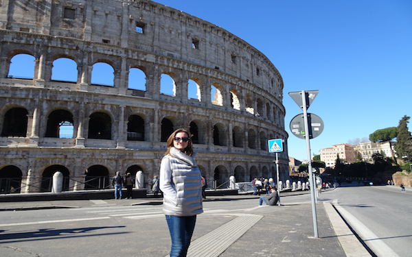 In front of Colosseum