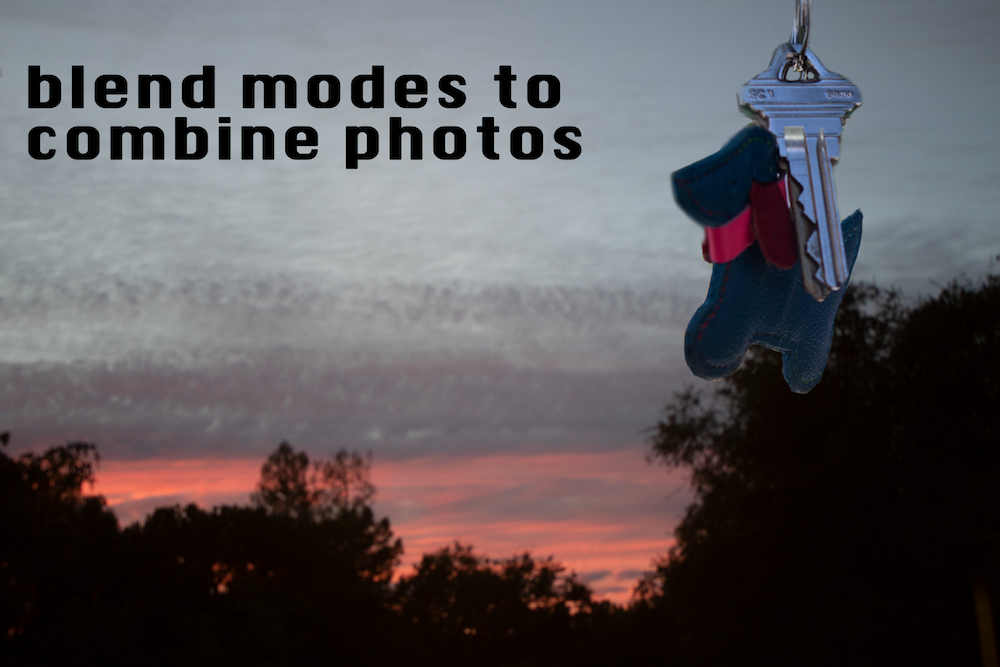 blend modes to combine photos