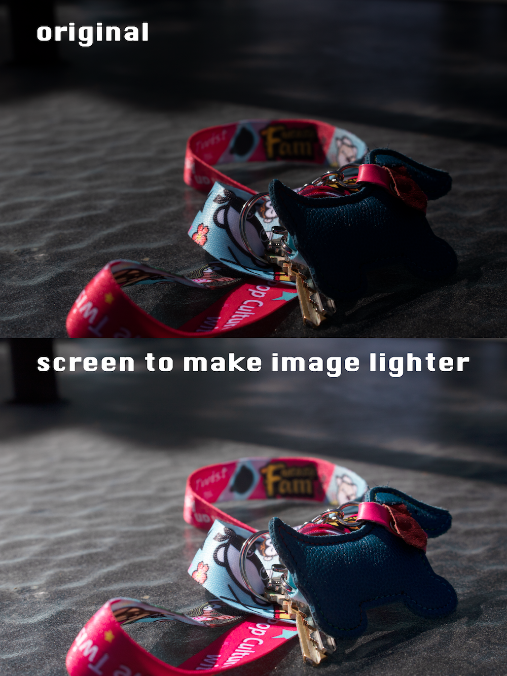 screen to make image lighter