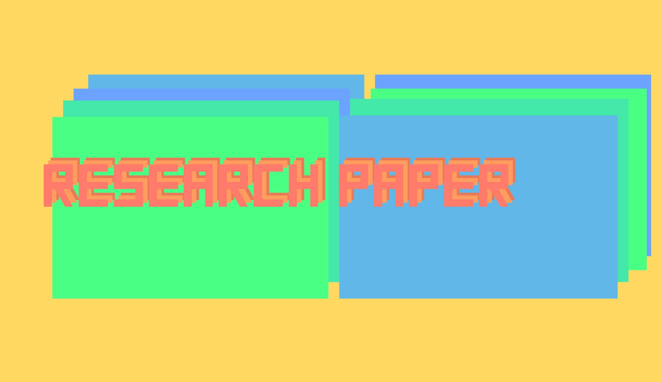 Artistic looking spelling of research paper