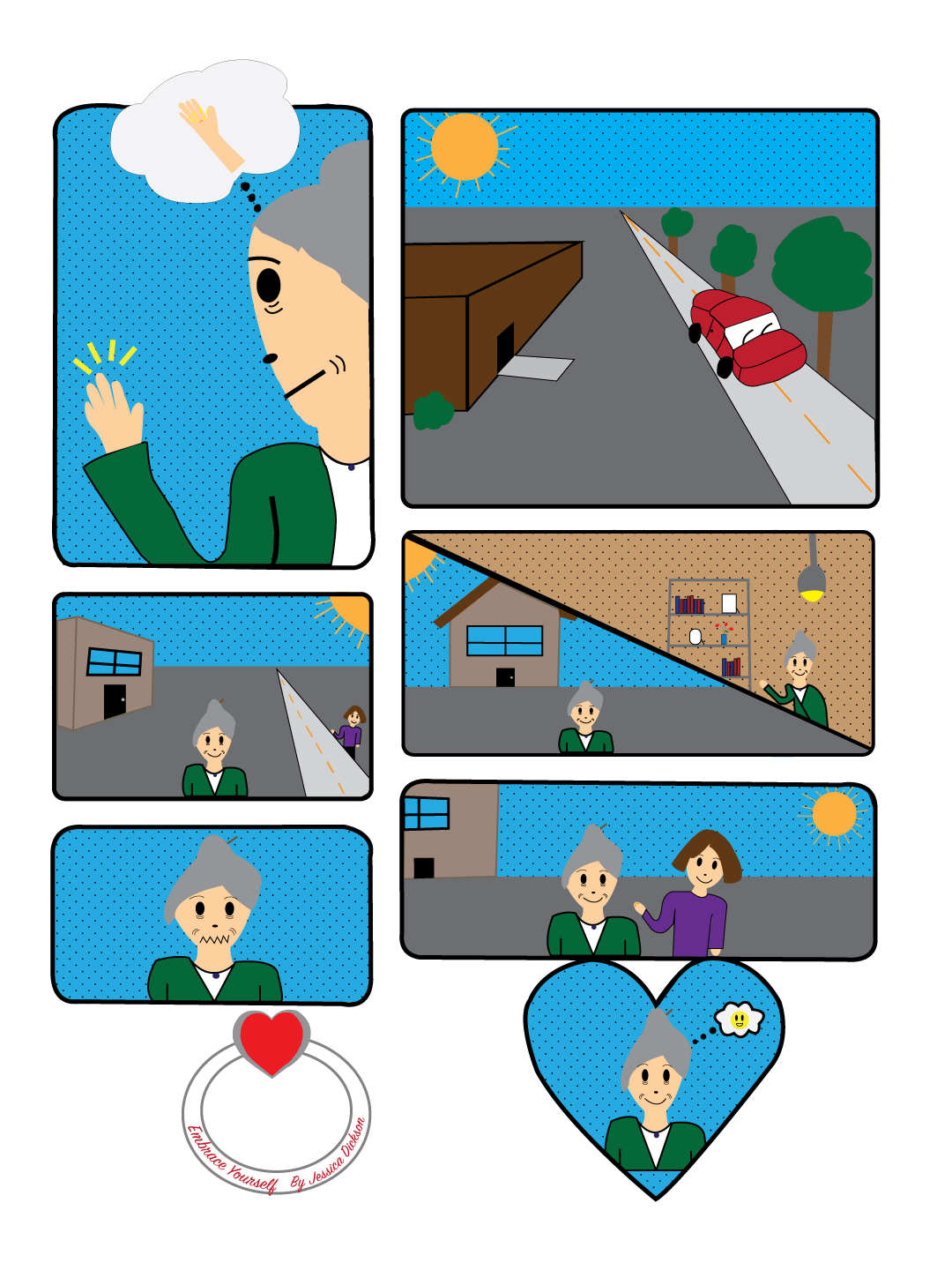 This is a picture of my comic that I produced in Illustrator.