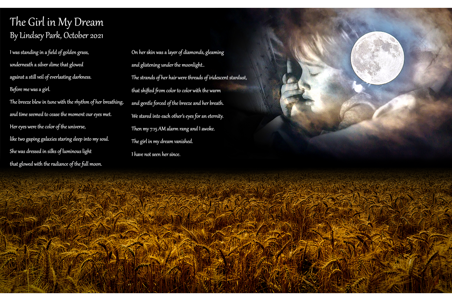 Poem by Lindsey Park The Girl in My Dream