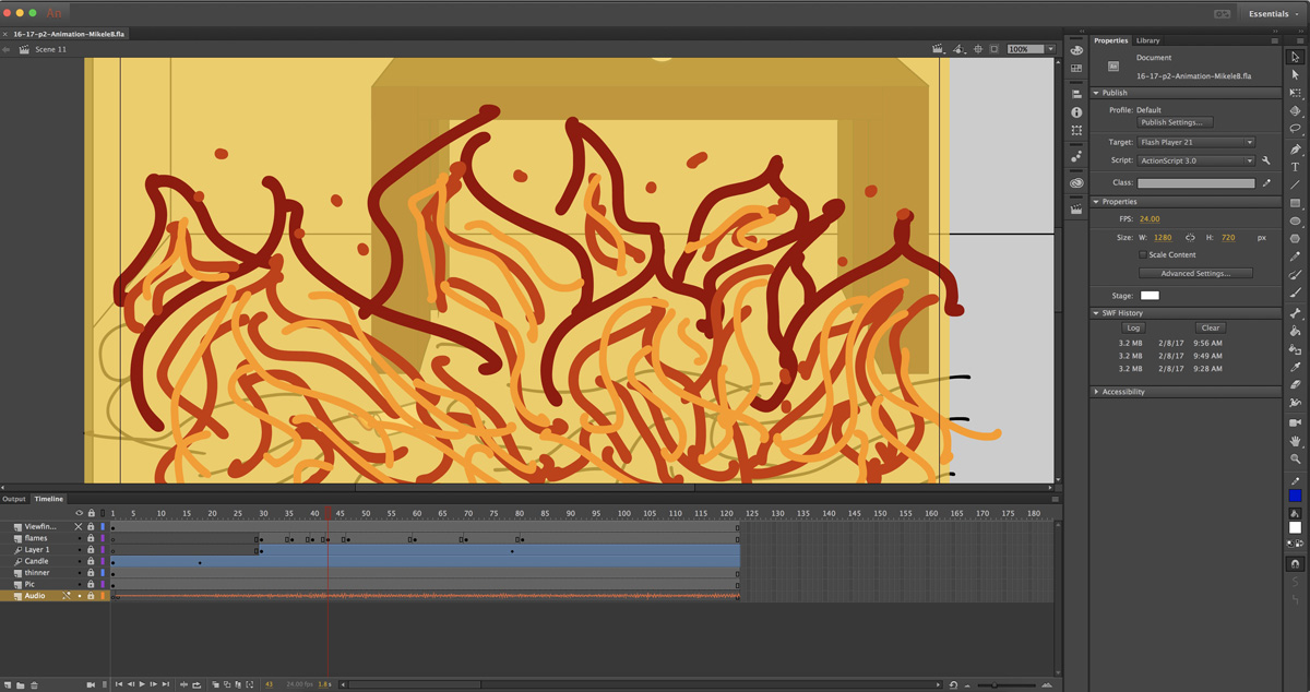 An image of my animation during production.