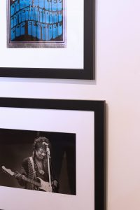 Photograph of Jimi Hendrix in the San Francisco Art Exchange