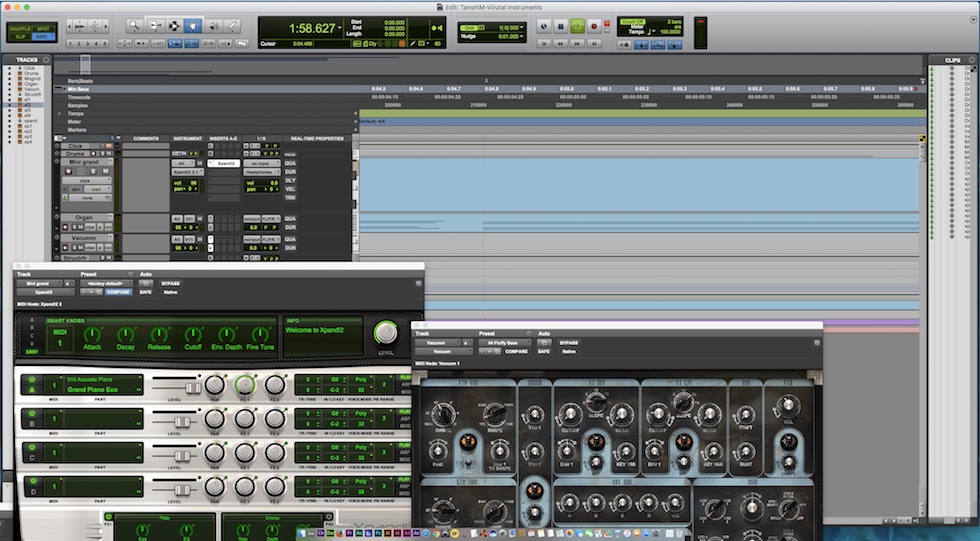 This is a screenshot of Premiere Pro which I used to produce my experimental music.