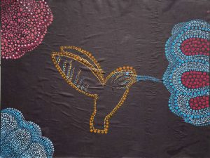 Aboriginal Art of a Hummingbird