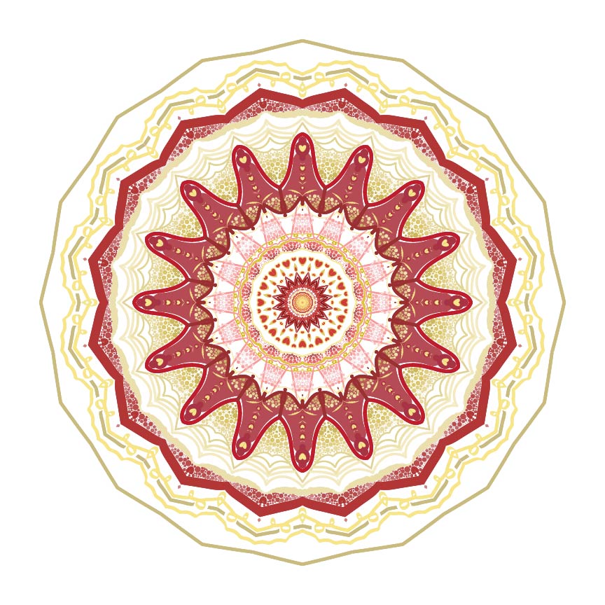 This is my colored mandala.