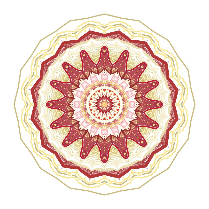 This is my colored mandala.