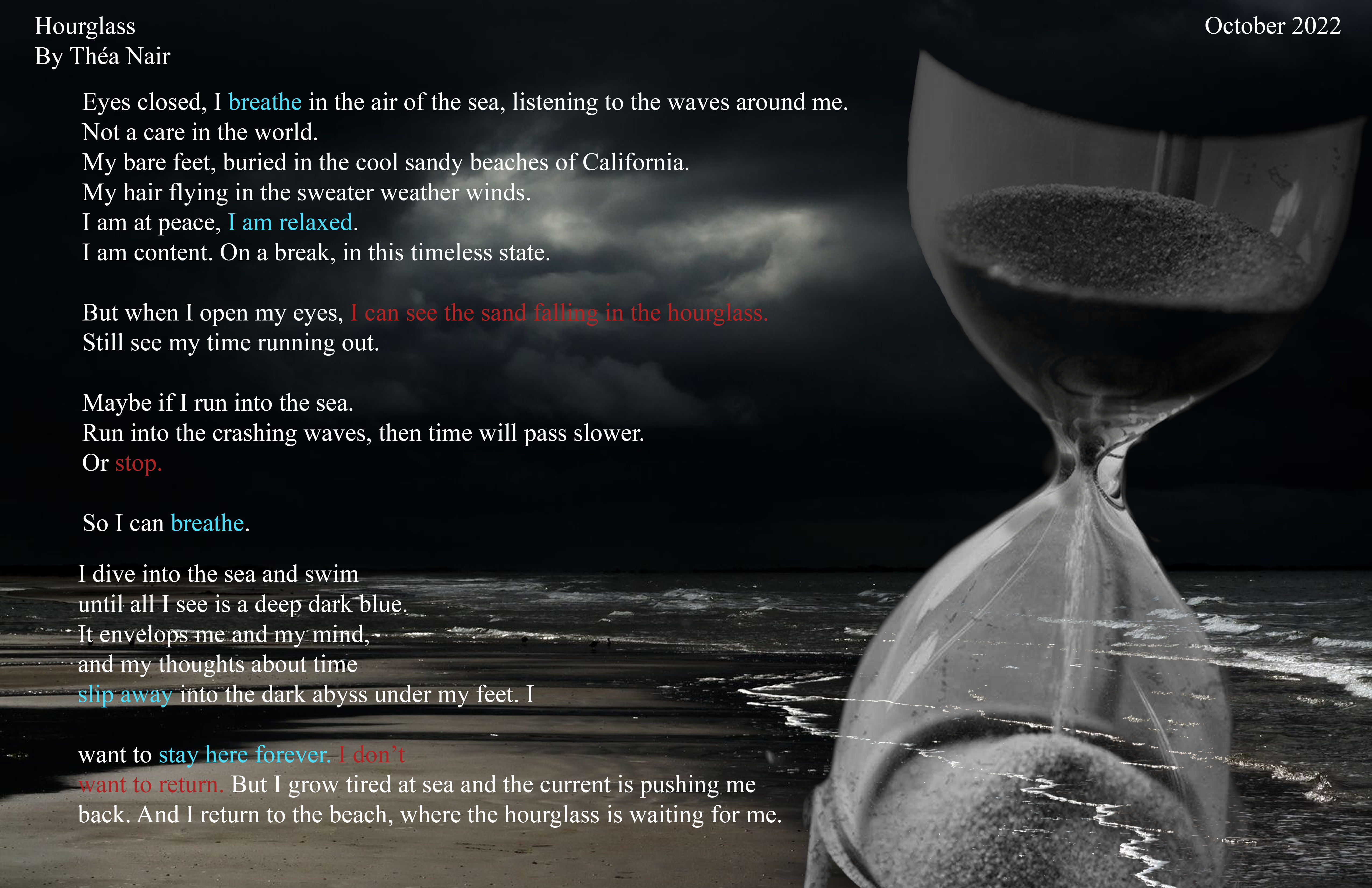 Poem by Thea Nair - Hourglass
