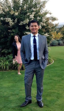 My brother Lehi and me photobombing in the back